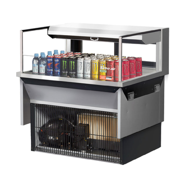 Turbo Air TOM-36L-UFD-S-1SI-N Drop-In Horizontal Open Display Case Low Profile