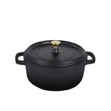 Steelite AP240011G Casserole Dish With Gold Knob 4.5 Qt 12.375W" X 10"D X 6.5"H