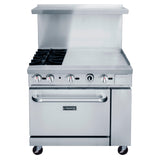 Dukers Appliance Co. USA Ltd. DCR36-2B24GM Gas Range 36"W 2 Burner & 24" Griddle Top