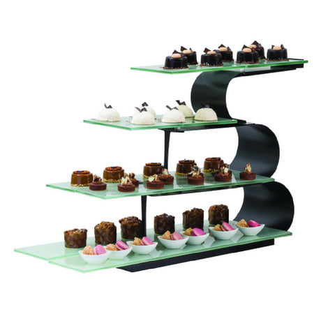Steelite DW412WVK - 5 Tier Wave Display Set, 40.0" X 16.0" X 25.5", Display Systm & Riser