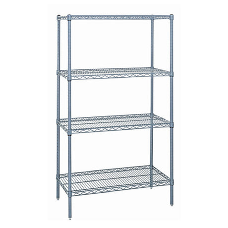 Quantum WR86-2172C Wire Shelving Starter Kit 72"W X 21"D X 86"H 600 800 Lb. Capacity