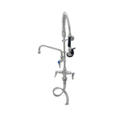 T&S Brass SMPF-2DLN-06-CR Mini Pre-Rinse Unit Single Hole Deck Mount Mixing Faucet