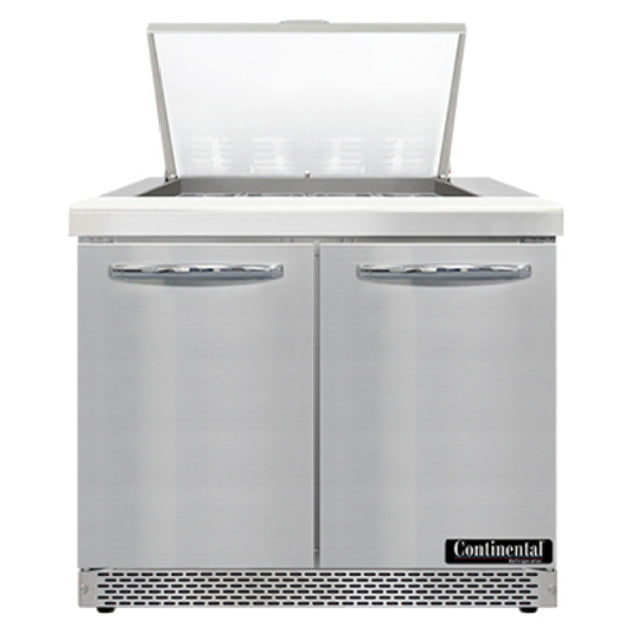 Continental Refrigerator SW36N12M-FB Mighty Top Sandwich Unit Front Breather 36" W