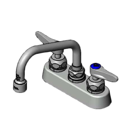 T&S Brass B-1110-XS-V12CR Workboard Mixing Faucet Deck Mount 4" Centers