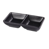 Yanco NB-4032 Noble Double Sauce Dish 3 Oz.(1-1/2 Oz Each) 5-5/8"L X 3"W X 1-1/4"H