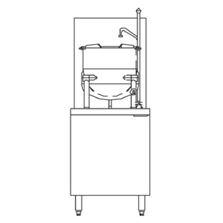 Crown Steam GMT-6_LP Kettle/Cabinet Assembly Gas (1) 6 Gallon Tilting Kettle