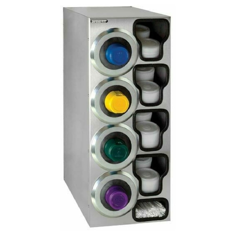 Dispense Rite SLR-C-4LSS Cup Dispensing Cabinet 32-1/2"H X 13"W X 23"D Interchangeable Gasket