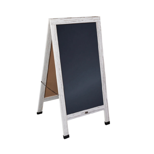 Flash Furniture HGWA-CB-4824-WHWSH-GG Canterbury Magnetic Chalkboard Sign Set 48" X 24"