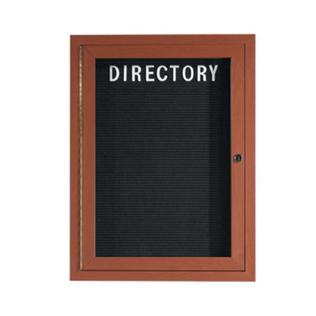 Aarco OADCO3624L Directory Board 24"W X 36"H Enclosed Face