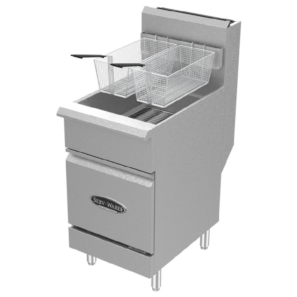 Serv-Ware SS-SGF-70L - Fryer, LP Gas, 75 - 80 Lb Oil Capacity