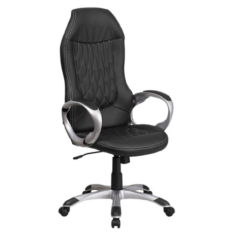 Flash Furniture CH-CX0906H-BK-GG Executive Swivel Office Chair 47-1/2" To 51" Adjustable Height