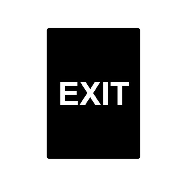 CAC China CCSN-EX5 Stanchion Sign "Exit" Double-sided