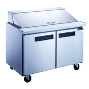 Dukers DSP36-15M-S2 Mega Top Sandwich/Salad Prep Table Two-section