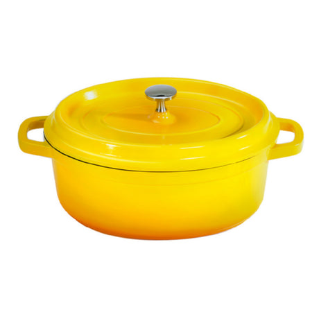 GET Enterprises CA-009-Y/BK Heiss™ Induction Dutch Oven 3-1/2 Qt. (3-3/4" Qt. Rim Full)