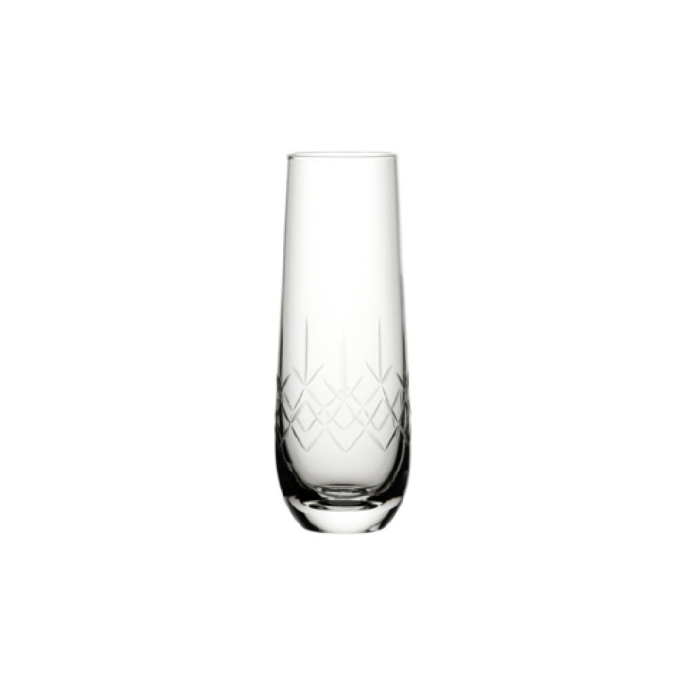 Steelite UR90717 Champagne Glass 10.5 Oz (H 6-3/8" M 1-3/4" T 1-7/8" B 1-3/8") Crystaline