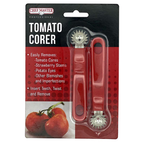 Chef Master 90241 Chef Master™ Tomato Corer Stainless Steel Blade Red Plastic Handle