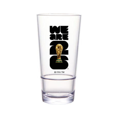 GET Enterprises S-18-FIFA26-LOGOCOLOR FIFA Stackable Glass 20 Oz (21 Oz Rim-full) 3.4" Dia. X 6.6" H.