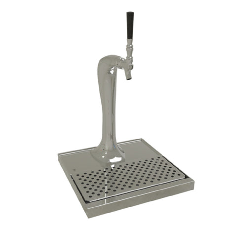 Glastender CBT-1-MF Cobra Draft Dispensing Tower Countertop (1) Stainless Steel Faucet (handles Not Included)