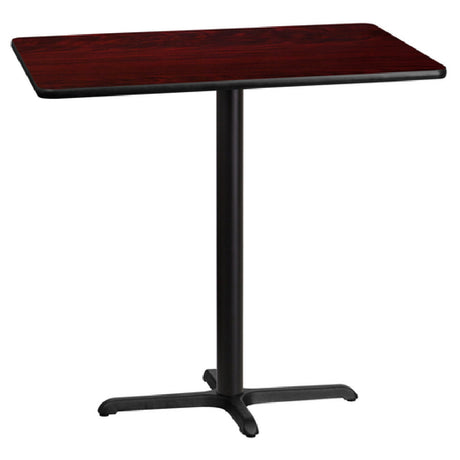 Flash Furniture XU-MAHTB-3042-T2230B-GG Table 42"W X 30"D X 43-1/8"H Bar Height