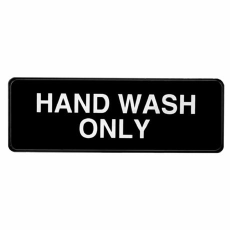 Alpine Industries ALPSGN-30 Sign 9" X 3" "Hand Wash Only"