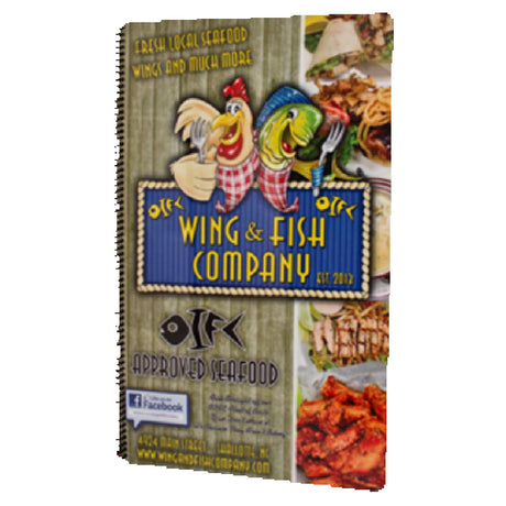 Risch H2O-10V 8.5X14 Menu 8-1/2" X 14" Booklet