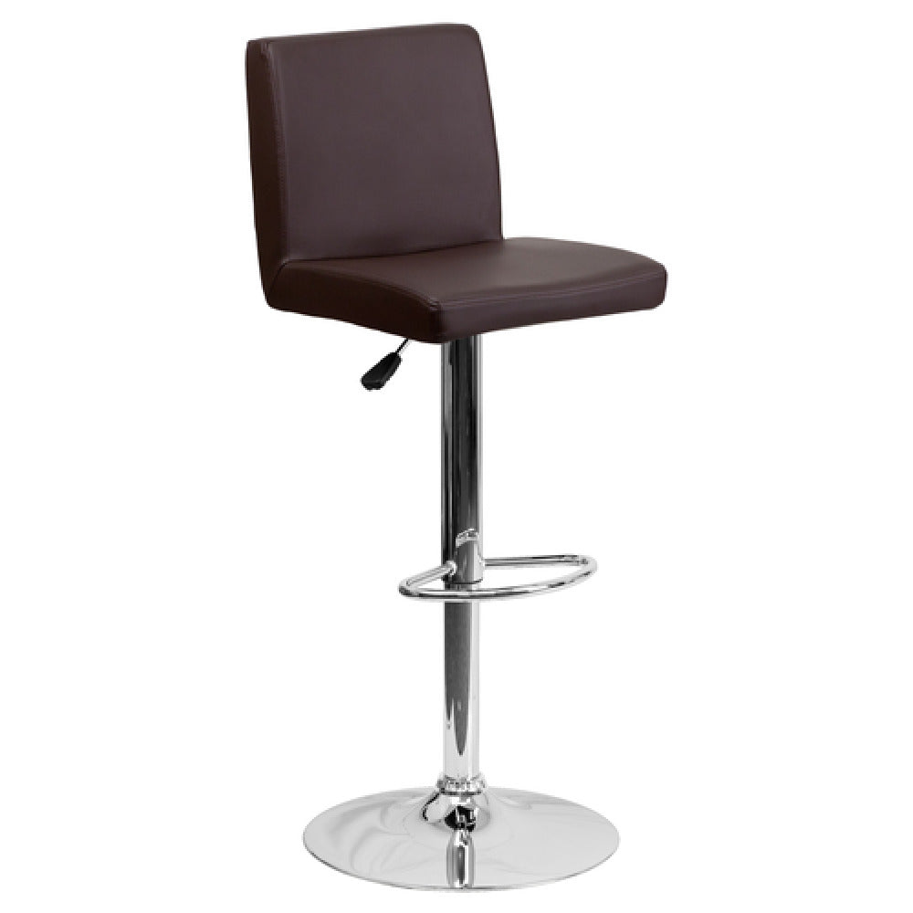 Flash Furniture CH-92066-BRN-GG Swivel Bar Stool Adjustable Height Contemporary Style