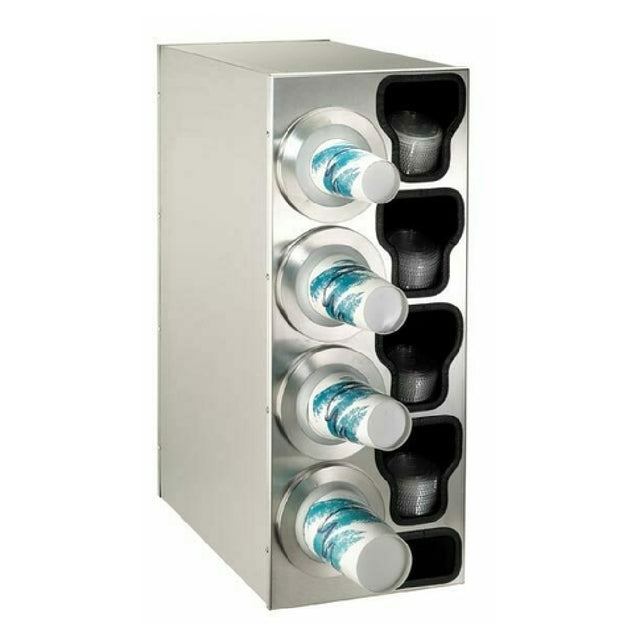 Dispense Rite BFL-C-4LSS Cup Dispensing Cabinet Adjustable (4) BFL-2F On Left