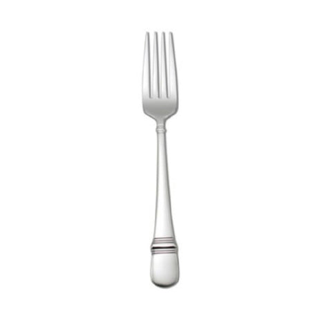 1880 Hospitality T119FDIF Oneida® European Table Fork 8" Banded Teardrop Shaped Handle