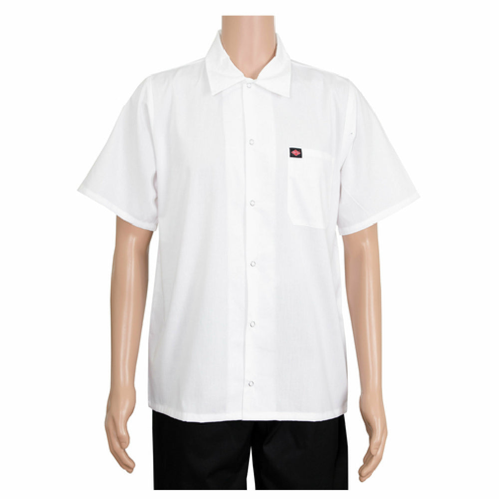 John Ritzenthaler Company RZSHIRTXS Ritz® Kitchen Wears™ Cook Shirt 6 Snaps On Front Mitered Breast Pocket