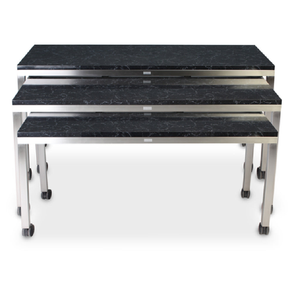 Forbes Industries 7405 Claremont Series Nesting Tables (Executive) (3) Tables: (1) Large 72"W X 30"D X 40-1/4"H Rectangle