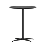 Flash Furniture XA-24-COTA-BK-GG Lars Cocktail Table 24" Dia. Round