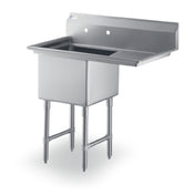 Steel Works Stainless SWS1C242414-24R-316 Sink 16ga/304 Stainless Steel 29-1/2" X 50-1/2" X 43-3/4"H