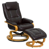 Flash Furniture BT-7615-BN-CURV-GG Swivel Recliner 29-1/2"W X 34" 41"D X 41"H