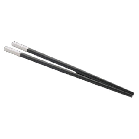 Steelite 5360S372 Chopstick Set 9-7/8" Black With Silver-plated Tip