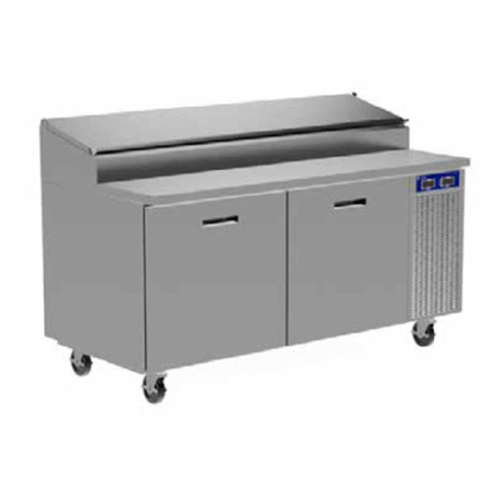 Randell 8148N-290 Refrigerated Raised Rail Prep Table One-section 48" W