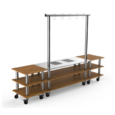 Steelite MGCMLD02BSXW - Large Arch Induction Station, 130.0" X 29.5" X 96.0", Modular