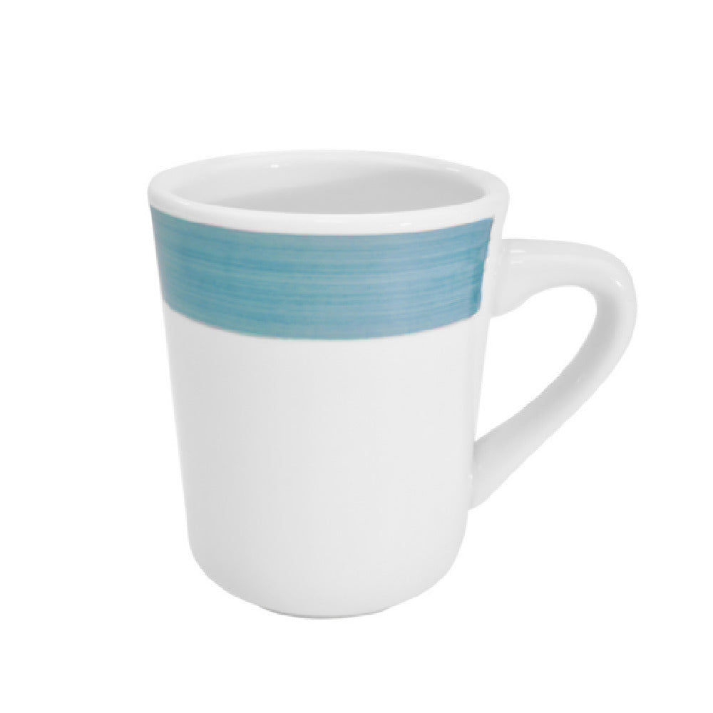 CAC China R-17-BLU Rainbow Tierra Mug 8 Oz. 3-1/8" Dia. X 4"H