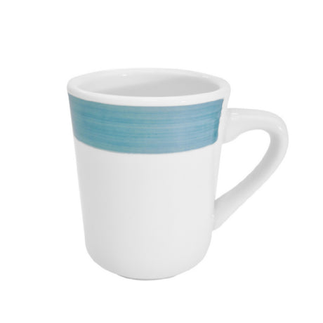 CAC China R-17-BLU Rainbow Tierra Mug 8 Oz. 3-1/8" Dia. X 4"H