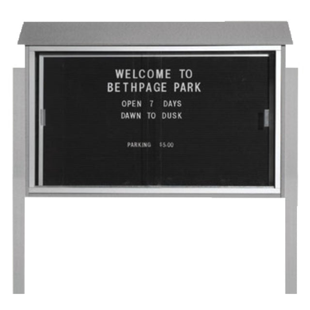 Aarco PLDS3045LDPP-2 Message Center 45"W X 30"H Freestanding