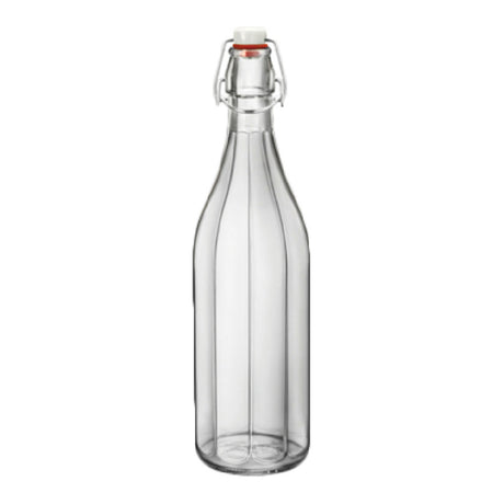 Steelite 4952Q805 Swing Top Bottle 34 Oz. (H 12-1/2" M 3-1/2" T 1-1/2" B 3-3/8") Glass