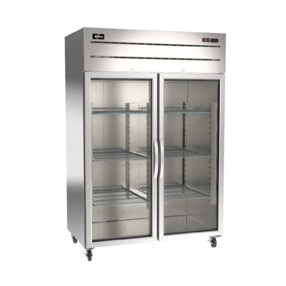 Omcan 50119 (RE-CN-0054G-TM) Refrigerator Reach In Two-section