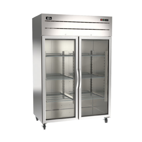 Omcan 50119 (RE-CN-0054G-TM) Refrigerator Reach In Two-section