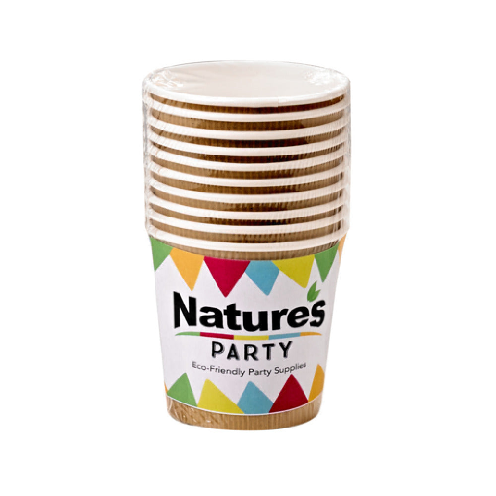 PacknWood 8NPGCBIO121 - Nature PLA Cardboard Cup, 12oz., 3.54"Dia X 4.25"H
