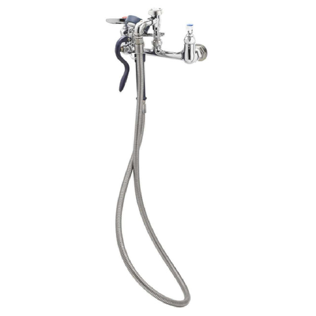 T&S Brass B-0167 Spray Assembly Wall Mount Mixing Faucet With 8" Adjustable Centers