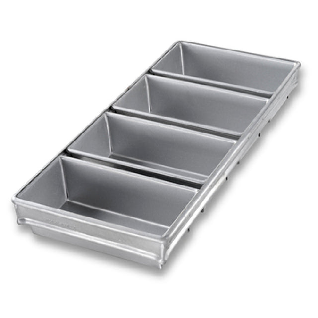 Chicago Metallic 44065 Bread Pan Set 4-pan 8-3/4" X 19-3/4" X 2-1/2" Overall