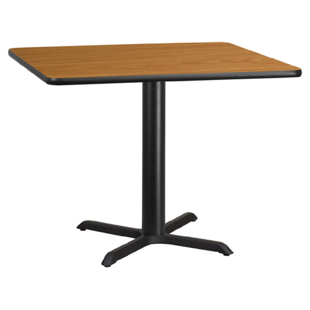 Flash Furniture XU-NATTB-4242-T3333-GG Table 42"W X 42"D X 31-1/8"H Dining Height