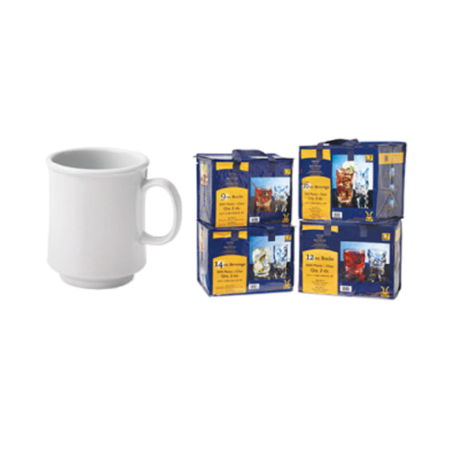 GET Enterprises SP-TM-1308-W Mug 8 Oz. (10 Oz. Full Rim) 3-1/4" Dia. X 3-3/4" Deep