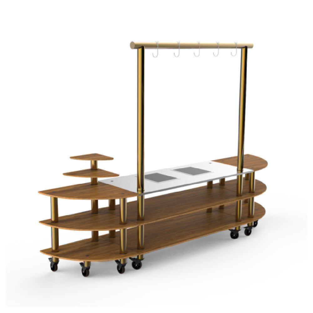 Steelite MGCMLD05BBXW - Streamline Arch Induction Station, 130.0" X 29.5" X 96.0"