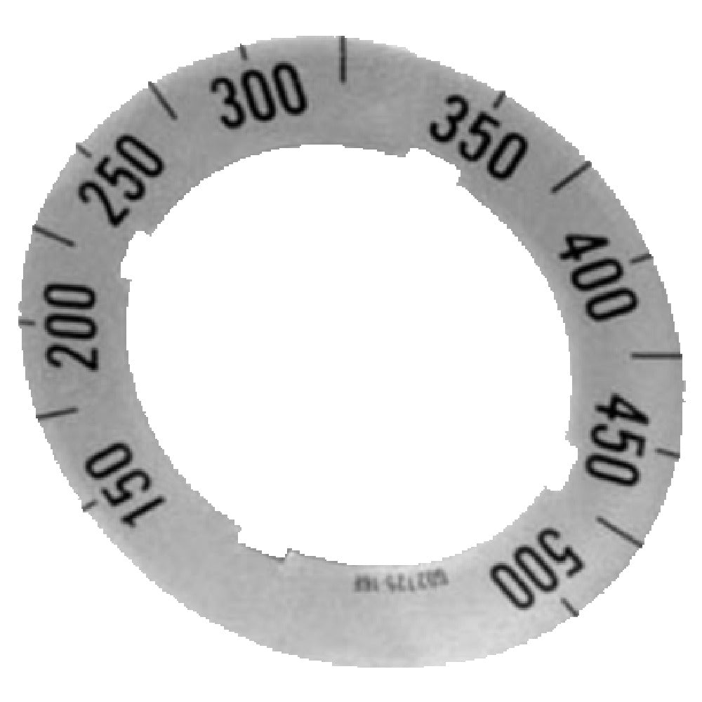 Franklin Machine Products 229-1103 Dial Plate 150° F To 500° F Temperature Range Universal 4-way Mounting
