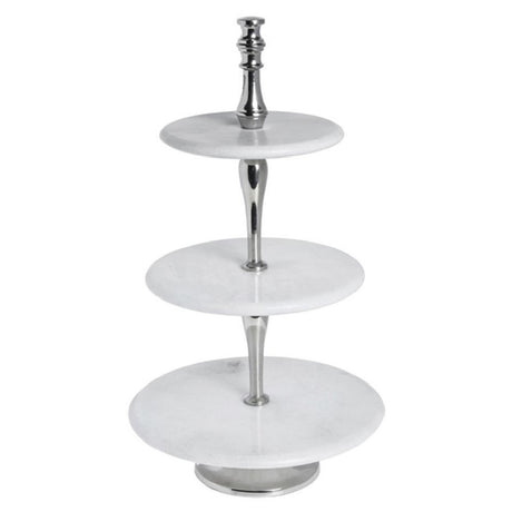 Hubert 15223 - Display Stand, 3-tier, 11-4/5" Dia. X 21-1/5"H